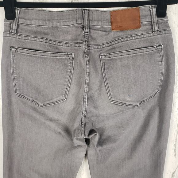 J. Crew Faded Grey Wash Denim Toothpick Skinny Jeans Women's Size 28 - Picture 7 of 11